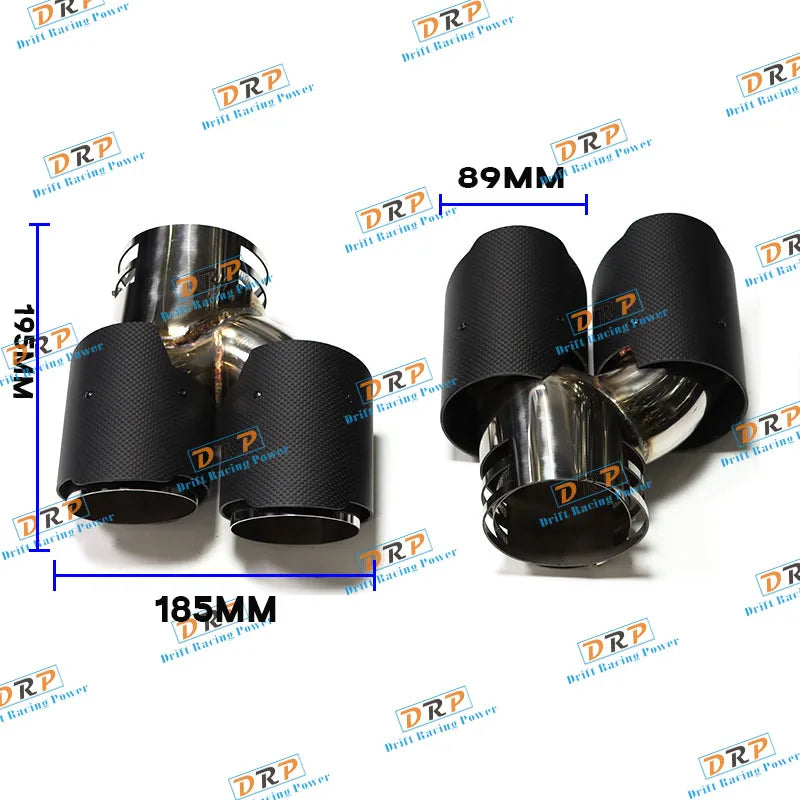 Quad Car Exhaust Tip For BMW G42 M240i 2021 2022 2023 Dual M Performance Exhaust Pipe Muffler Tip Exhaust System Nozzle Tailpipe