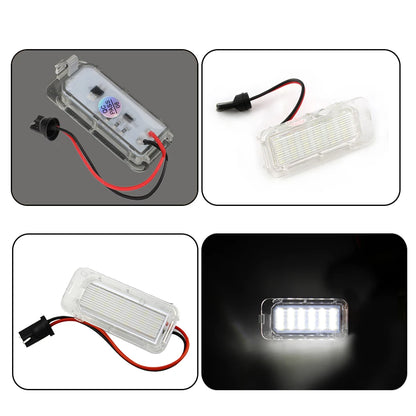 12V Car License Plate Lights For Ford Focus MK2 MK3 Fiesta Mondeo MK4 C Max MK1 Kuga Galaxy T10 LED