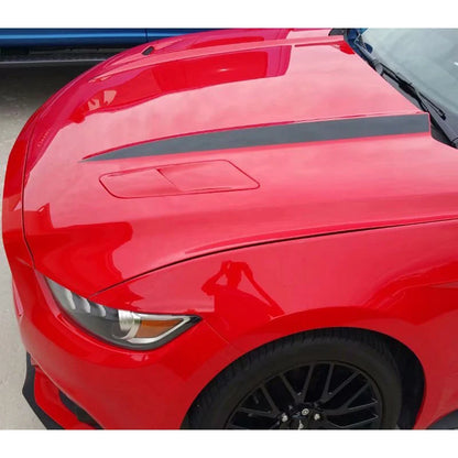 2Pcs/Set 115cm Long Car Hood Stickers Decals Vinyl PVC Decoration Automobile Car-styling Accessories For Ford Mustang 2015 2016