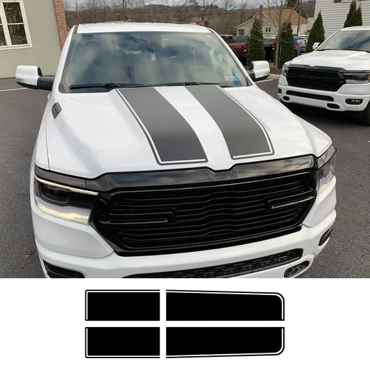 Pickup Hood Tailgate Stickers For Dodge Ram 1500 2500 Hemi Rebel Truck Graphic Custom Decal Vinyl Cover Auto Tuning Accessories