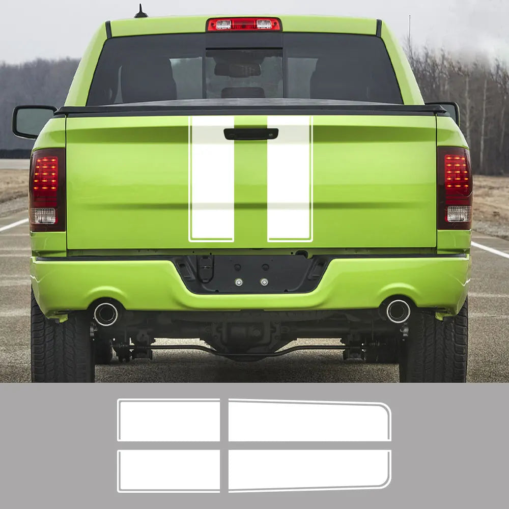 Pickup Hood Tailgate Stickers For Dodge Ram 1500 2500 Hemi Rebel Truck Graphic Custom Decal Vinyl Cover Auto Tuning Accessories