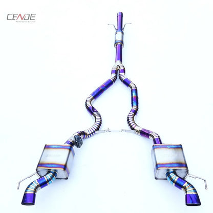 CENDE High Performance Titanium Full Catback Exhaust For Ford Mustang 2.3T 5.0T