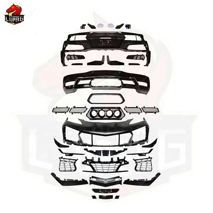 Z06-style body kit For Chevrolet Corvette C8 Converte Z06 Bodykit Front Bumper Rear Bumper