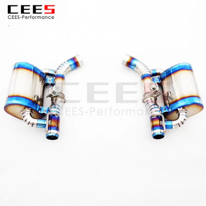 CEES Exhaust System For Dodge Challenger SRT Performance Titanium Alloy Catback Valve Muffler