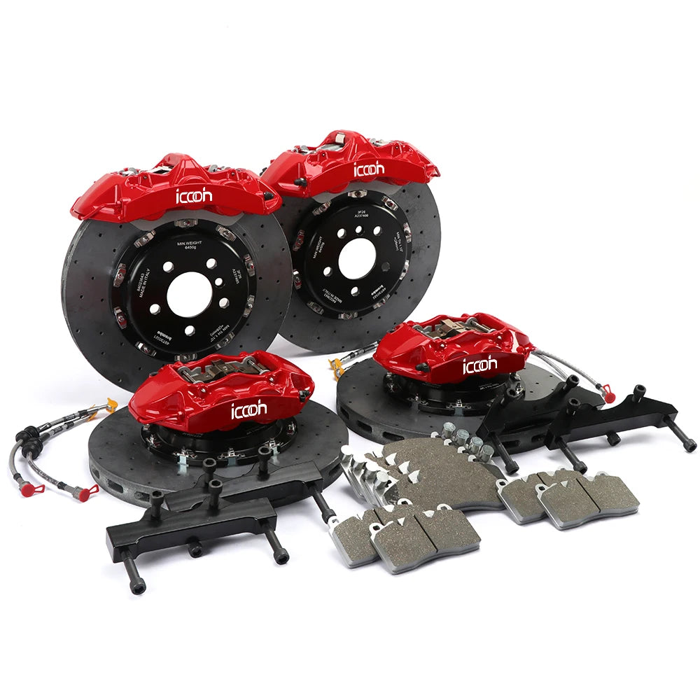 ICOOH RACING High Performance 6 Pot Brake Kit Carbon Ceramic Disc Racing Brakes For Dodge