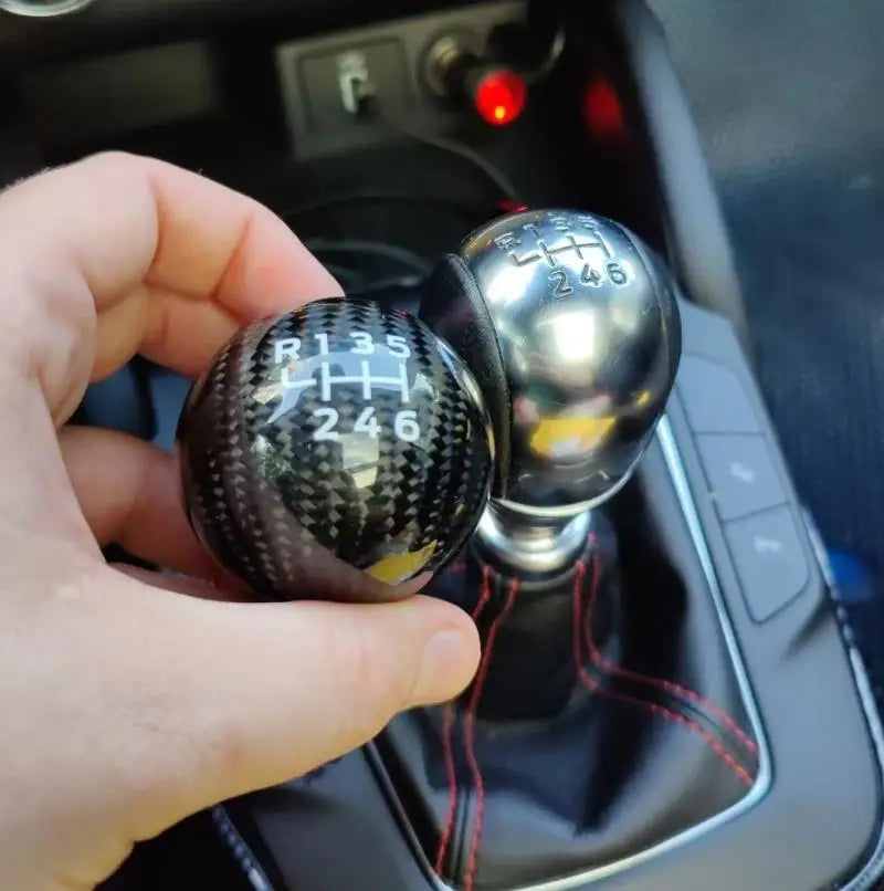 Car Manual Transmission 6 Speed Racing Carbon Fiber Gear Shift Knob For Ford Focus Fiesta RS ST