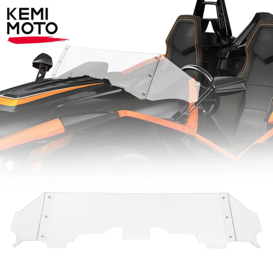 KEMIMOTO Front Half PC Windshield Wind Deflector 2882154 Compatible with Polaris Slingshot SL SLR S R GT LE Signature 2015-2023