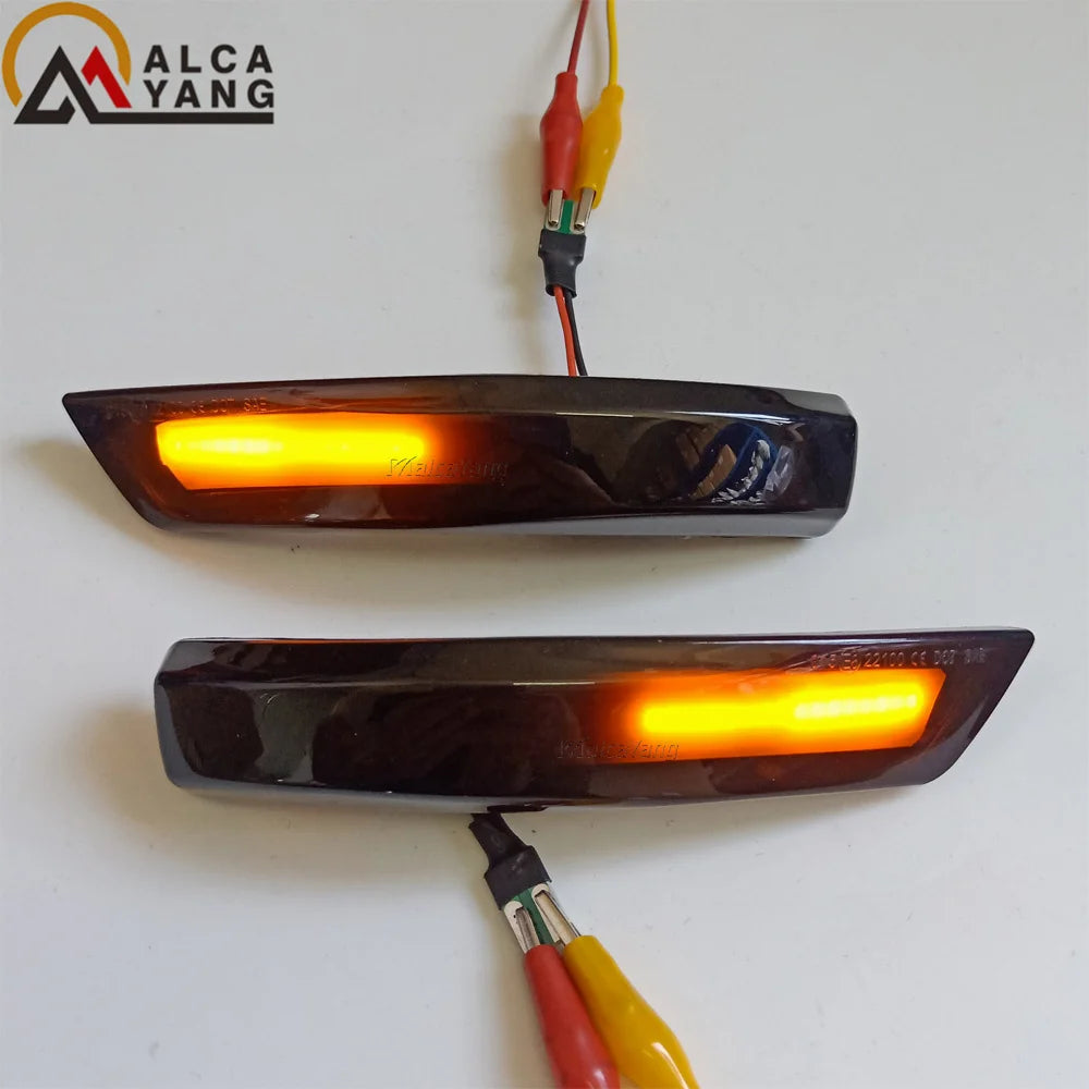 Dynamic Turn Signal Light LED Side Rearview Mirror Sequential Indicator Blinker Lamp For Ford Focus