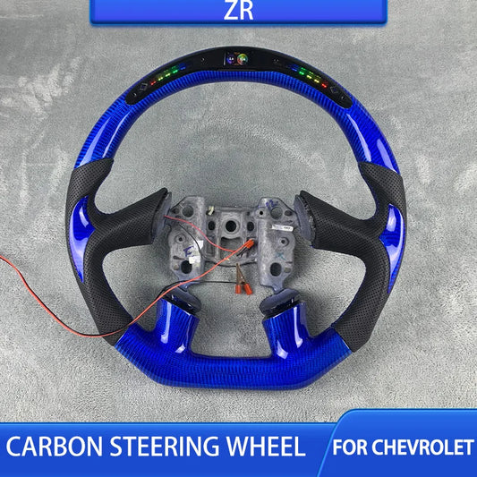 Carbon  Fiber Steering Wheel for Chevy Corvette C6 2006-2011 z06 zr1 Personalized Steering Wheel Accessories ﻿