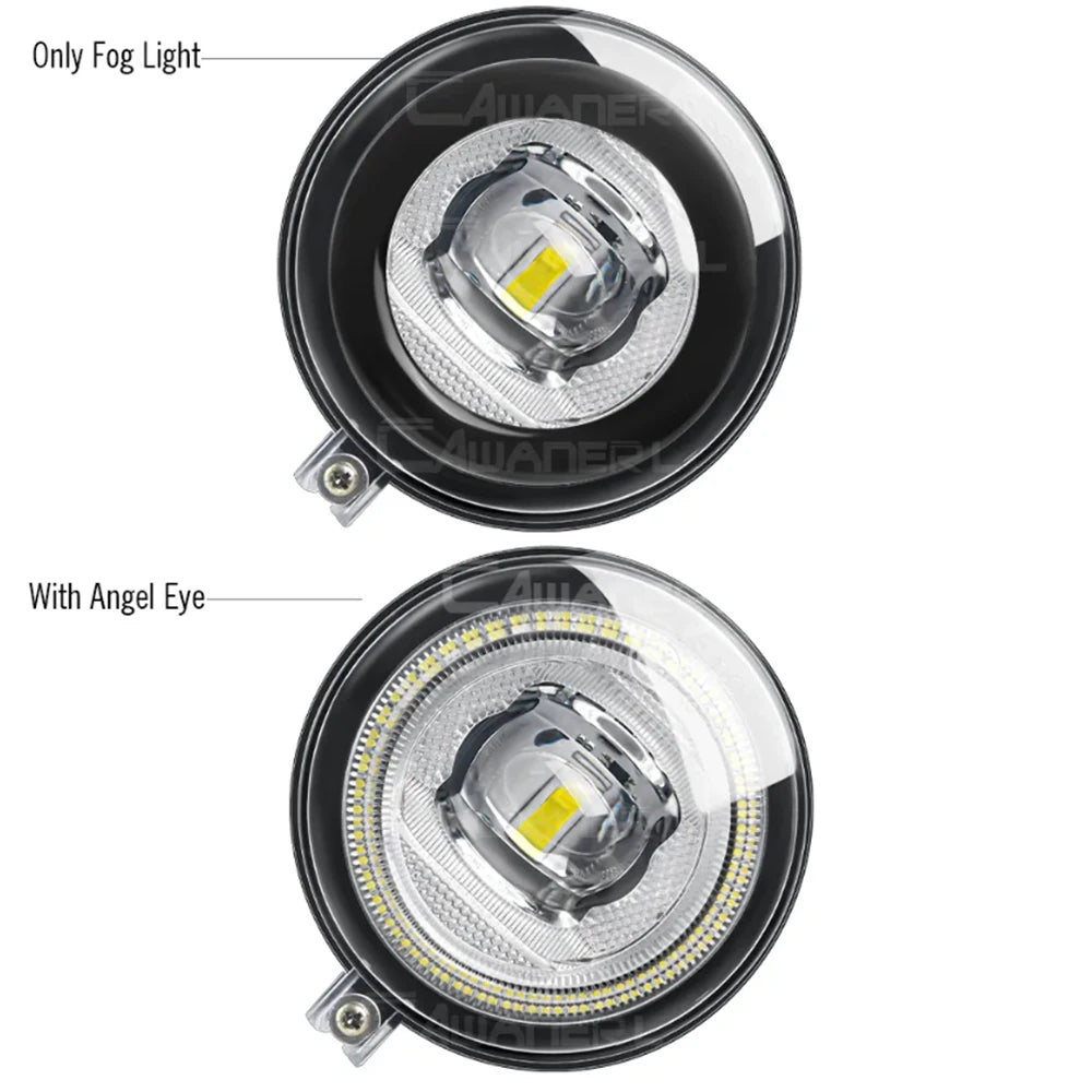 30W LED Angel Eye Fog Light DRL Daytime Running Lamp For Dodge Challenger 11,12 and 13-14 SRT8 Model