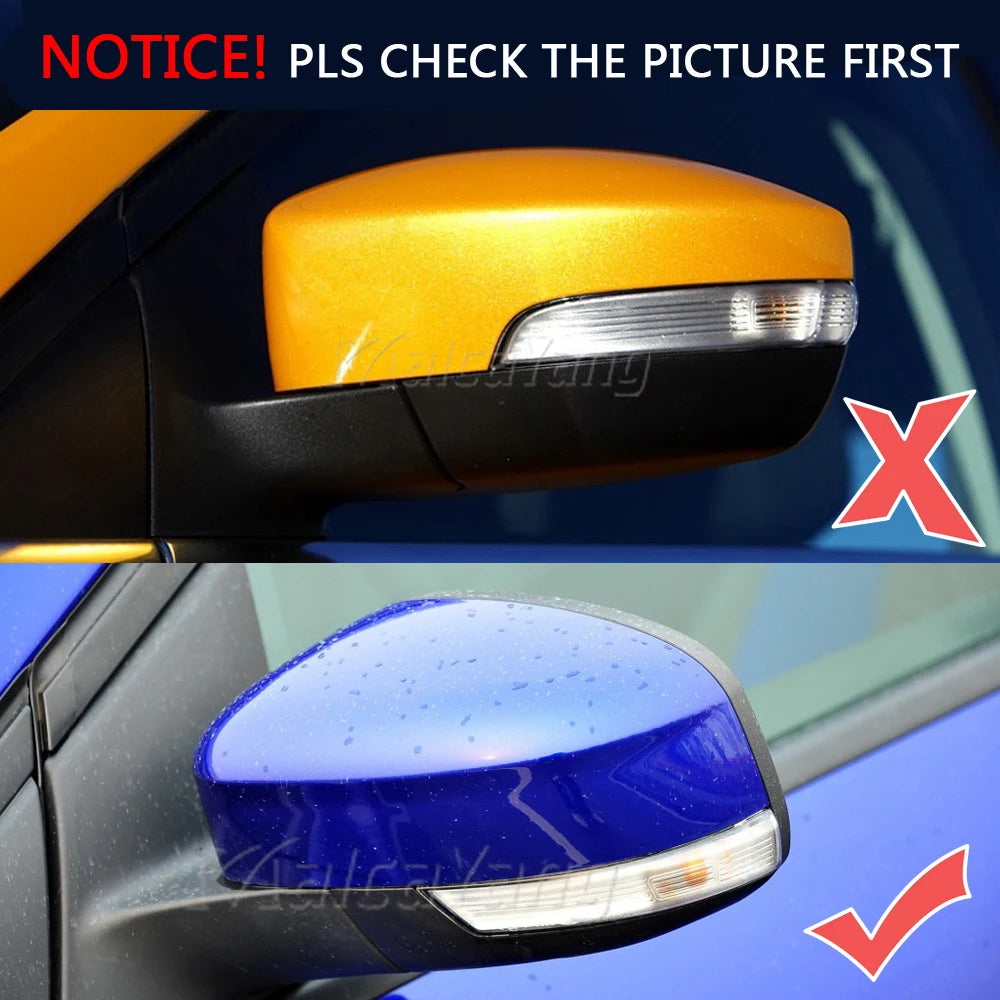 Dynamic Turn Signal Light LED Side Rearview Mirror Sequential Indicator Blinker Lamp For Ford Focus