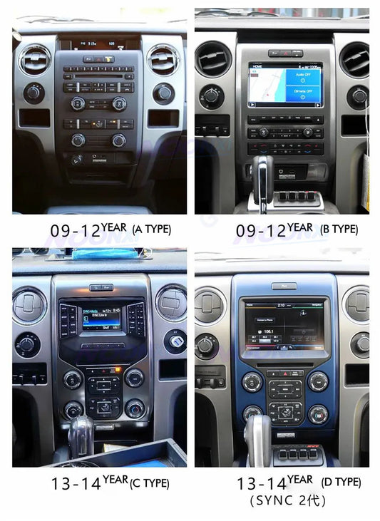 For Ford Raptor F150 2009-2014 Carplay Android Car Stereo Radio Multimedia Player GPS Navigation Auto Audio Head Unit