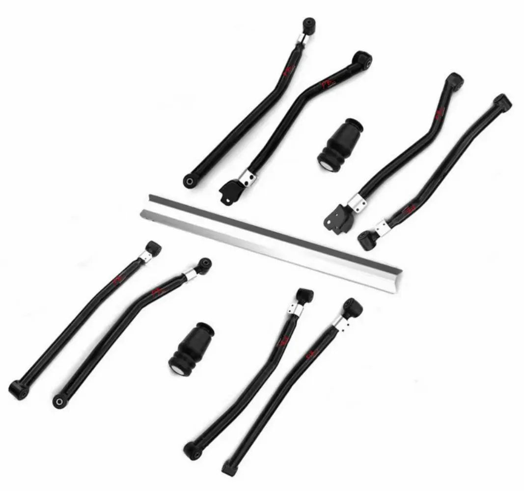 Front Rear Control Long Arm Shock Absorbers Sway Bar Link Track Bar 4 inch Suspension Lift Kits for 2018-UP Jeep Wrangler JL