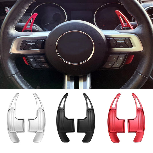 1 Pair of steering wheel shift paddle extension For Ford Mustang 2015 2016 2017 2018 2019 2020