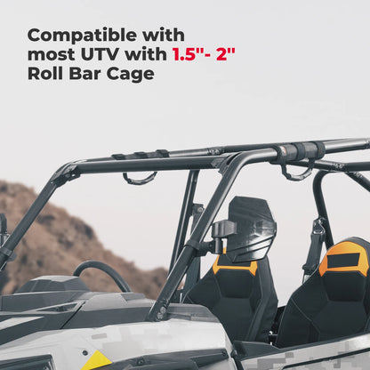 UTV Sports Roll Bar Cages Grab Handle Holder For Can-am Commander Maverick x3 1000 Compatible with Polaris RZR Ranger For Jeep