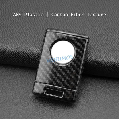 Carbon Fiber Car Key Fob Cover Case Chain Ring Holder For Cadillac DTS STS CTS SRX XTS ATS Corvette Escalade