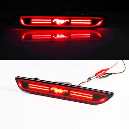 Smoked Lens Car LED 3D Horse Logo Design Front Rear Bumper Side Marker Lights For 2015-2018 Ford Mustang Fender SideMarker Lamps