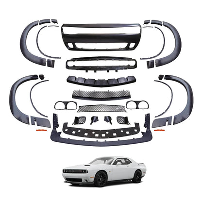 Demon Style Car Front Bumper Wide Fender Flares Car Auto Accessories For Dodge Challenger 2015-2023