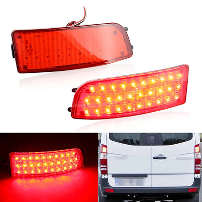 1 Pair LED Rear Tail Brake Lamp Rear Bumper Reflector Light For Mercedes Benz Dodge Sprinter W906 2006-2016 Car Accessories