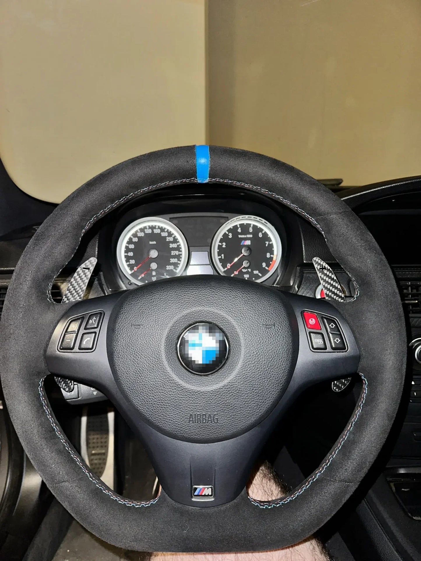 Steering Wheel Magnetic Shift Paddle For BMW E90 M3 E92 M3 E93 M3 X5M X6M E70 E71 Carbon Fiber