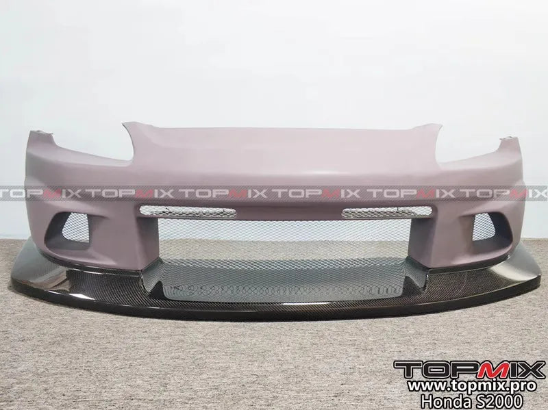 Carbon fiber+Fiber glass Voltex Style front bumper fit for Honda S2000