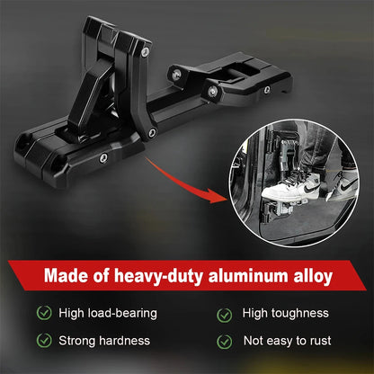 For Jeep Wrangler 2007-2018 JK JKU 2018-2020 JL JLU Door Hinge Step Aluminum Folding Foot Pedal Compatible