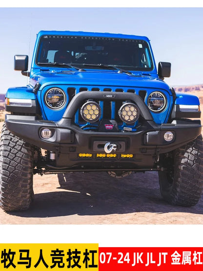 Suitable for Jeep Wrangler AEV front bumper competition bumper 2007-2024 JK JL JT Gladiator full set of metal