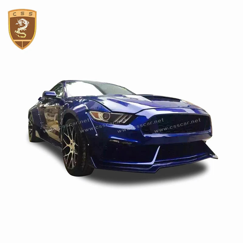 CF FRP Bodykit For Ford Mustang 2014 2015 2016 Bonnet Scoop Front Rear Bumper Car Exterior Accessories Tuning Set