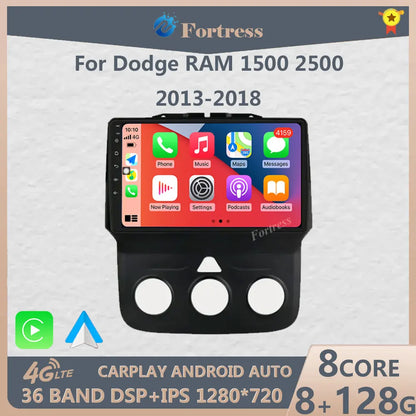 Android 13 Radio For Dodge RAM 1500 2500 2013-2019 Car stereo Multimedia Player Carplay Auto GPS navigation 2DIN DSP 4G NO DVD