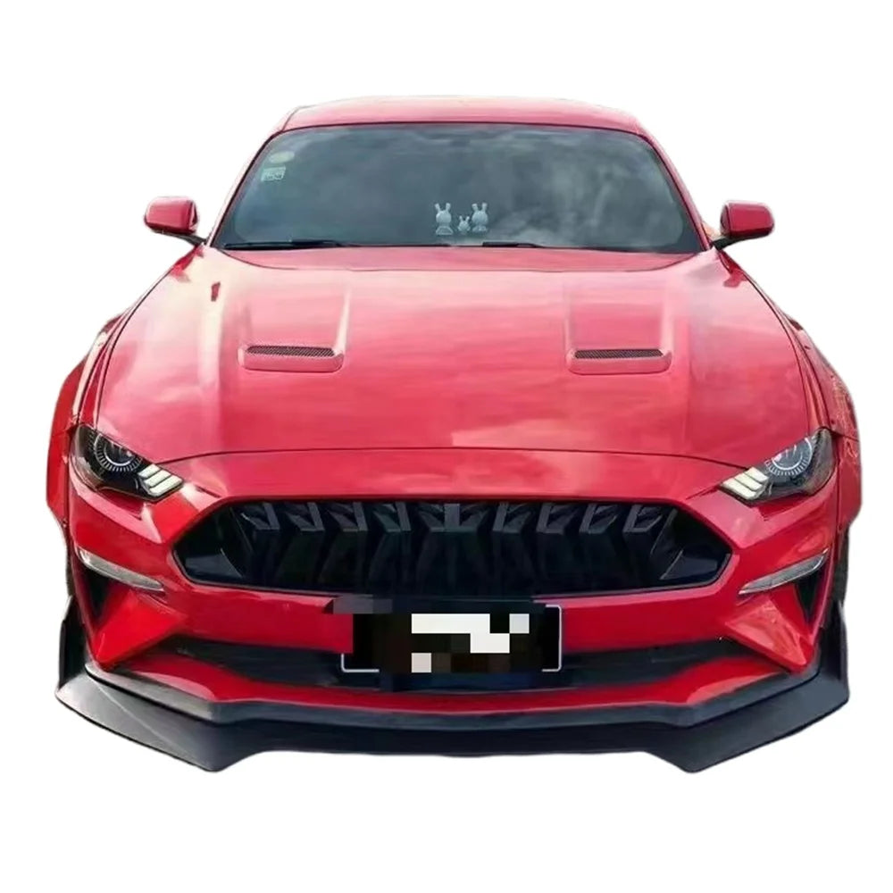 Carbon Fiber Auto Body kits For Ford Mustang 2018 2019 2020 Of The Wide  Fender Flares Front Lip Side Skirts Rear Diffuser