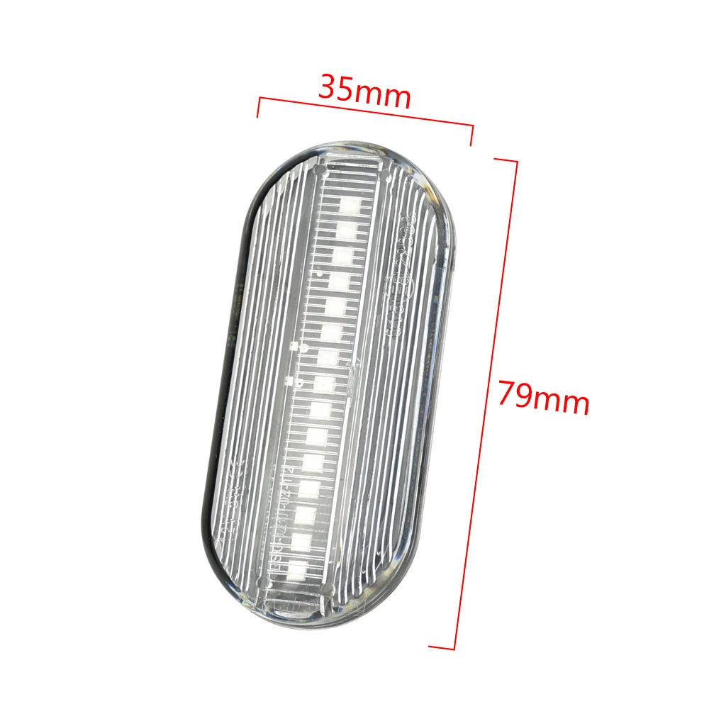 2 Scroll Blinker Dynamic Flashing LED Turn Signal Marker Light For C-Max Fiesta Focus Fusion Galaxy