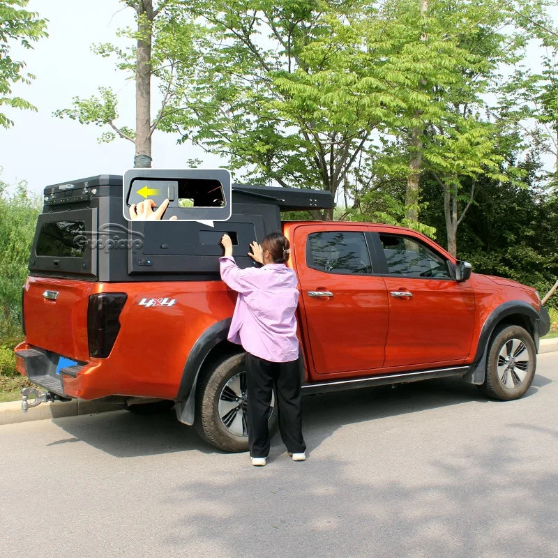 Waterproof aluminum hard shell roof top tent alu-cab canopy camper hardtop for ISUZU DMAX jeep gladiator