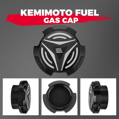 KEMIMOTO ON-ROAD CNC Aluminum Fuel Gas Tank Cap  2521278 Compatible with Polaris Slingshot SL LE R S SLR 2015-2023