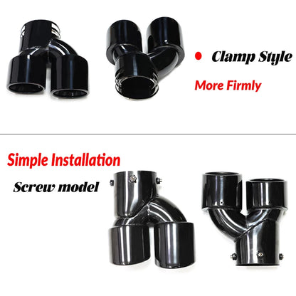 Quad Car Exhaust Tip For BMW G42 M240i 2021 2022 2023 Dual M Performance Exhaust Pipe Muffler Tip Exhaust System Nozzle Tailpipe