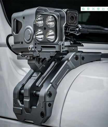 A-pillar Machine Cover Integrated Lighting System Fit for Jeep JL JT Wrangler Gladiator 2018 2019 - 2022 Spot Light Accessories