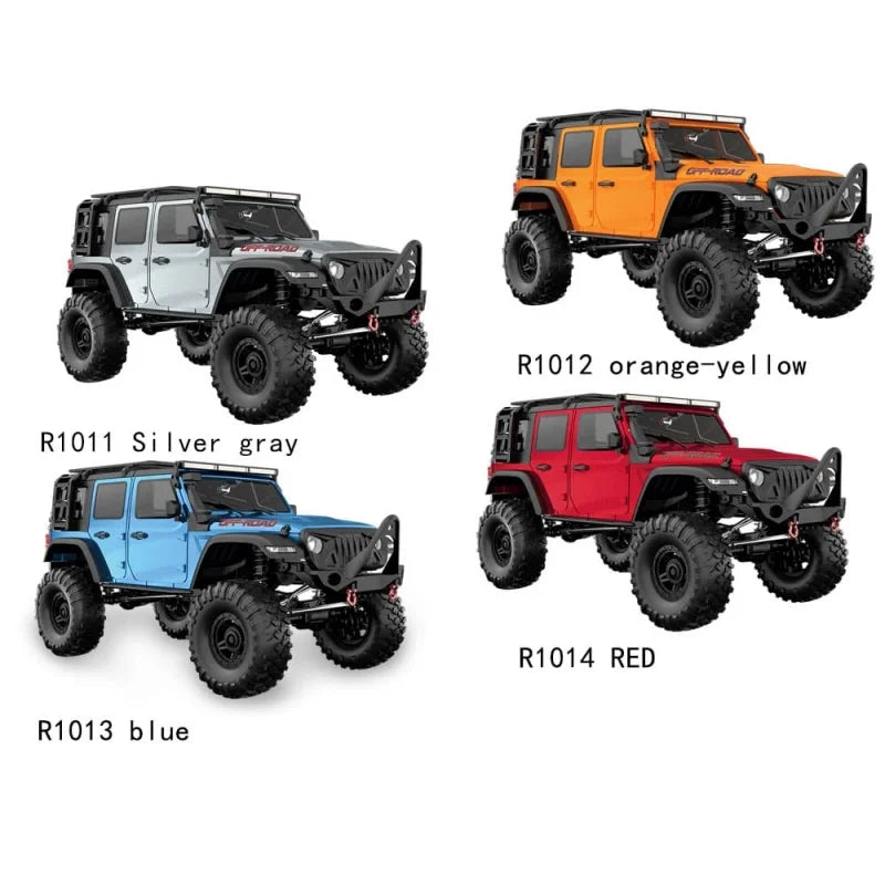 Upgraded Version 1:10 R1011 Wrangler Full-scale Remote Control Model Car Simulation High-speed Off-road Climb RC Cars Toys Gifts