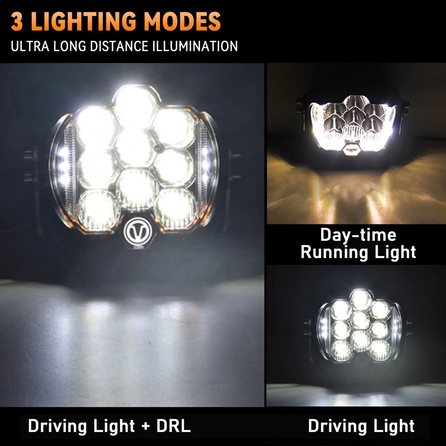 5/7/8 In LED Work Light Amber White Led Fog Driving Combo Lights Bar for Jeep Wrangler ATV UTV SUV Offroad 4x4 Pickup Ford Truck