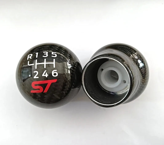 Car Manual Transmission 6 Speed Racing Carbon Fiber Gear Shift Knob For Ford Focus Fiesta RS ST