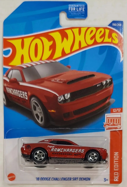 HOT WHEELS 1:64 18 Dodge Challenger srt Demon limited collection die cast alloy trolley model