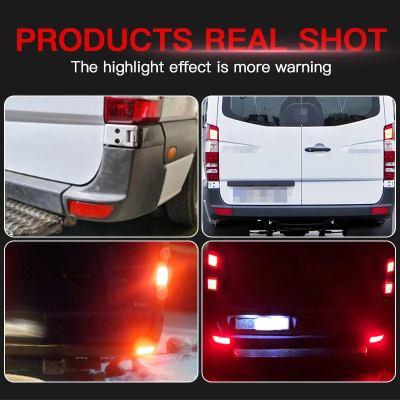 1 Pair LED Rear Tail Brake Lamp Rear Bumper Reflector Light For Mercedes Benz Dodge Sprinter W906 2006-2016 Car Accessories