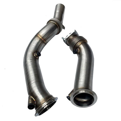 Turbo Catless Downpipe For BMW M2 M3 M4 F80 F82 F83 2015+ Exhaust Header Exhaust Downpipe K8-DP013