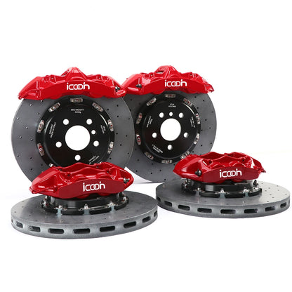 ICOOH RACING High Performance 6 Pot Brake Kit Carbon Ceramic Disc Racing Brakes For Dodge