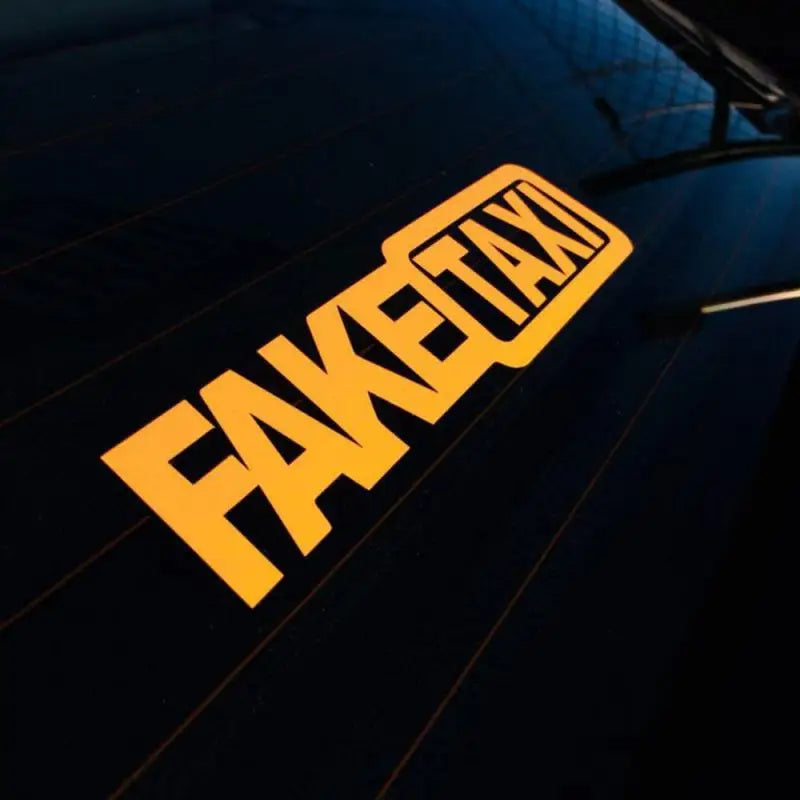 1/2pcs Car Stickers FAKE TAXI Reflective VW,Ford,Toyota,Auris,bmw e46,Honda Car Styling