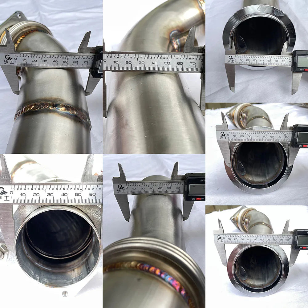 Turbo Catless Downpipe For BMW M2 M3 M4 F80 F82 F83 2015+ Exhaust Header Exhaust Downpipe K8-DP013