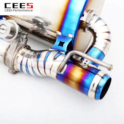 CEES Exhaust System For Dodge Challenger SRT Performance Titanium Alloy Catback Valve Muffler