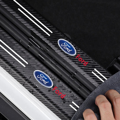 Carbon Fiber Threshold Bumper Strips For Ford Focus mk2,3 Fiesta Ranger S-MAX Mustang Escort Flex