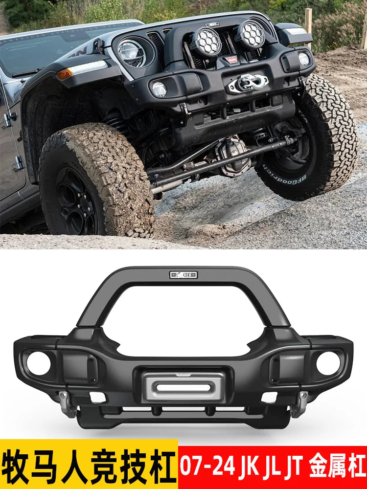 Suitable for Jeep Wrangler AEV front bumper competition bumper 2007-2024 JK JL JT Gladiator full set of metal