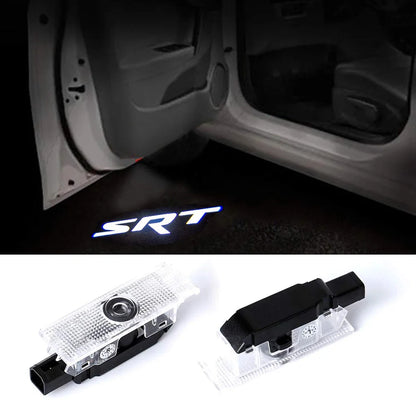 Car Door Logo LED Ghost Shadow Emblem Projector For Dodge Challenger SRT Scat Pack Demon Charge