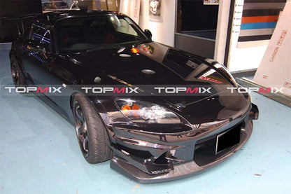 Carbon fiber+Fiber glass Voltex Style front bumper fit for Honda S2000