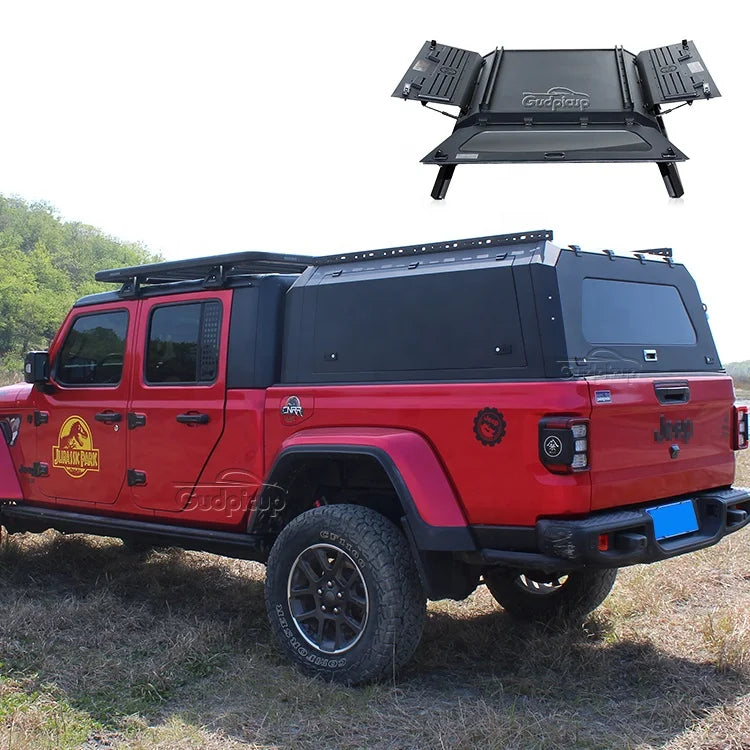 Custom 4x4 Waterproof Steel Pickup Hardtop Topper Camper Truck gladiator Canopy for jeep wrangler tacoma